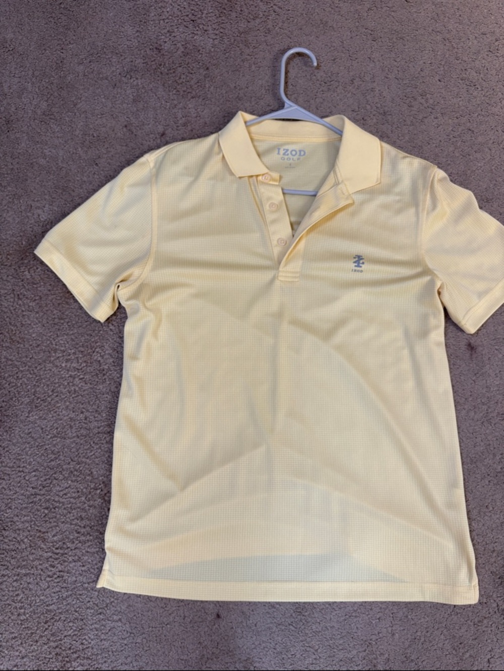 Izod Men’s Light Yellow Polo Shirt